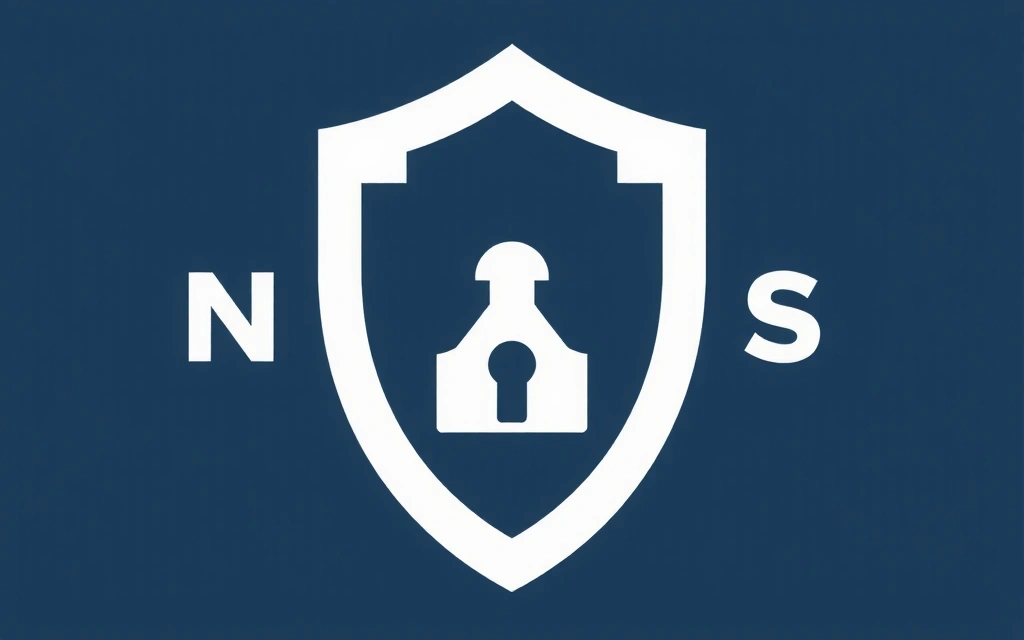 Imagine simbolică a unui scut de protecție sau a unei bariere, reprezentând despăgubirea și securitatea juridică